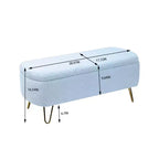 Banc de rangement en fausse fourrure capitonné, moderne, pour le bout de lit ou l'entrée