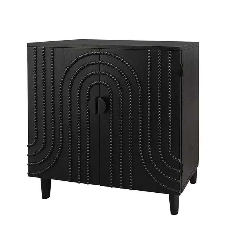 Meuble de rangement moderne en bois à 2 portes