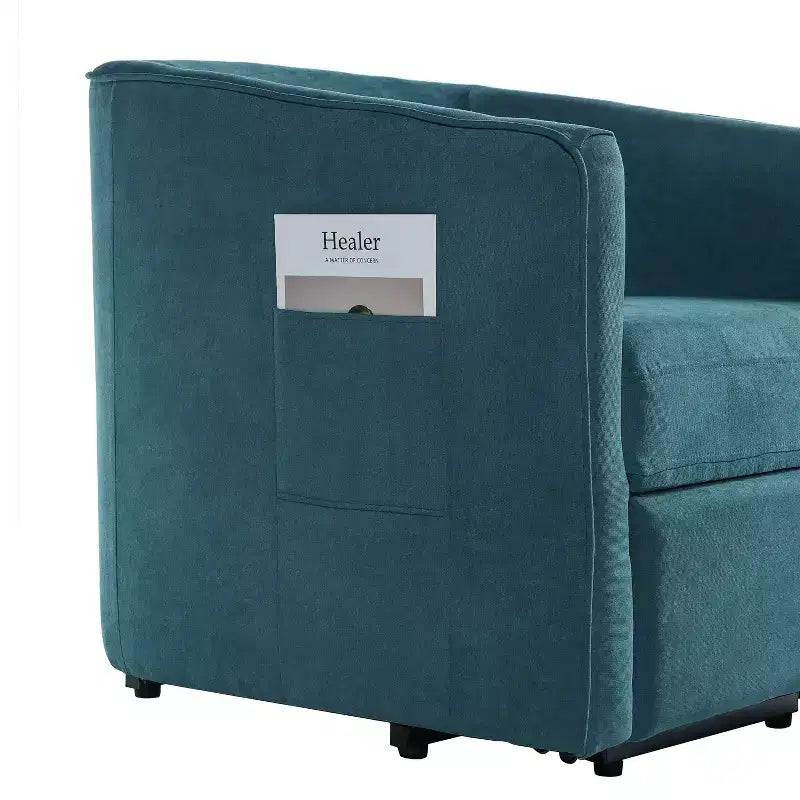 Fauteuil inclinable releveur avec aide au lever et repose-pieds, revêtu