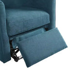 Fauteuil inclinable releveur avec aide au lever et repose-pieds, revêtu