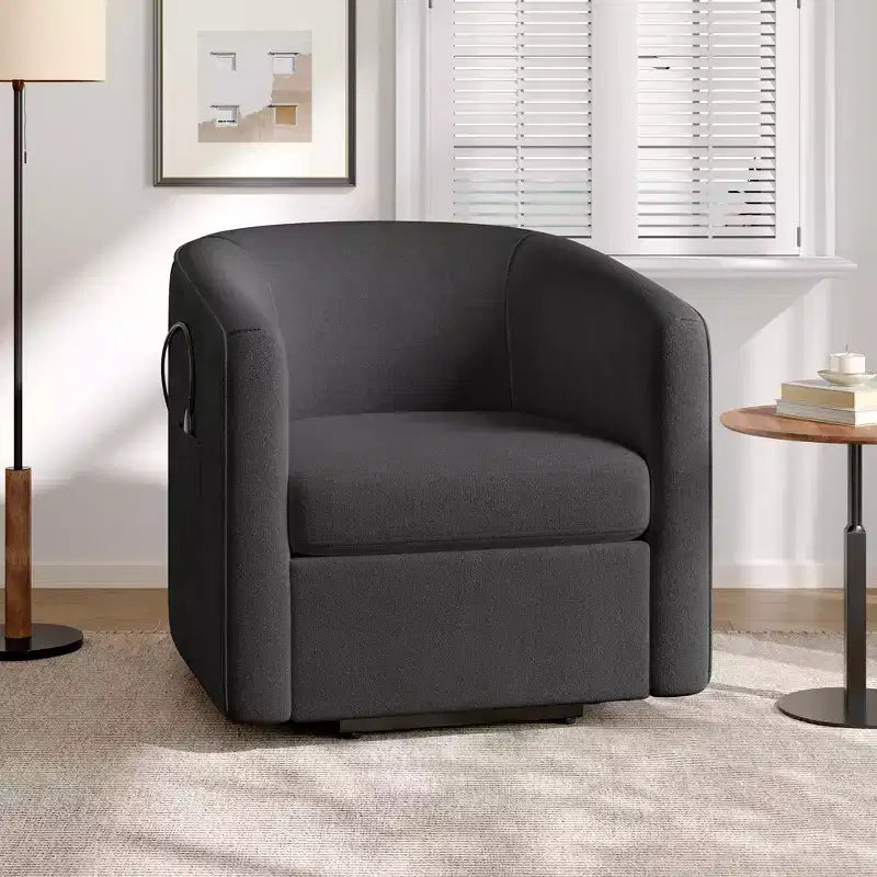 Fauteuil inclinable releveur avec aide au lever et repose-pieds, revêtu