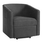 Fauteuil inclinable releveur avec aide au lever et repose-pieds, revêtu