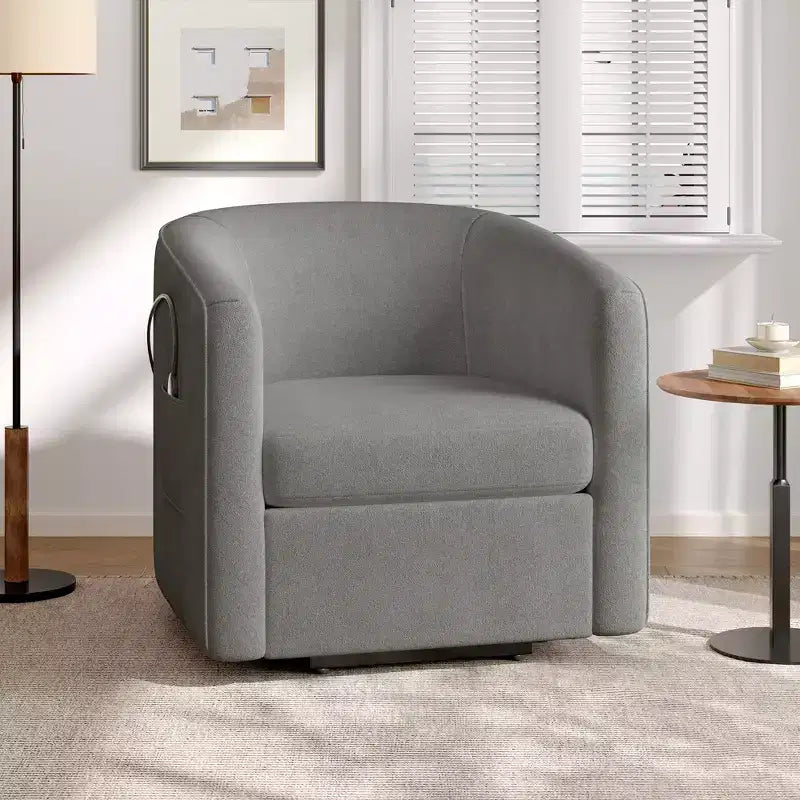 Fauteuil inclinable releveur avec aide au lever et repose-pieds, revêtu