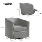 Fauteuil inclinable releveur avec aide au lever et repose-pieds, revêtu
