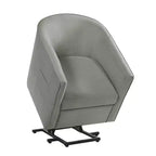 Fauteuil inclinable releveur avec aide au lever et repose-pieds, revêtu