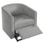 Fauteuil inclinable releveur avec aide au lever et repose-pieds, revêtu