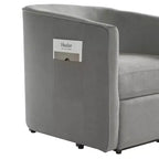 Fauteuil inclinable releveur avec aide au lever et repose-pieds, revêtu