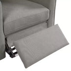 Fauteuil inclinable releveur avec aide au lever et repose-pieds, revêtu