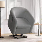 Fauteuil inclinable releveur avec aide au lever et repose-pieds, revêtu