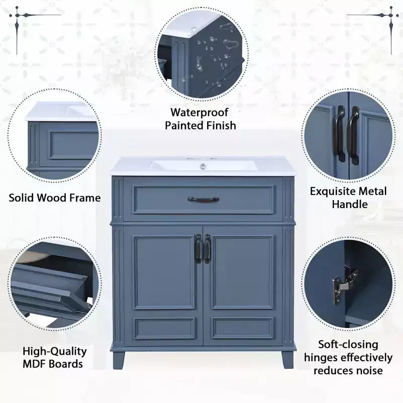 Meuble sous-vasque avec rangement pour salle de bain