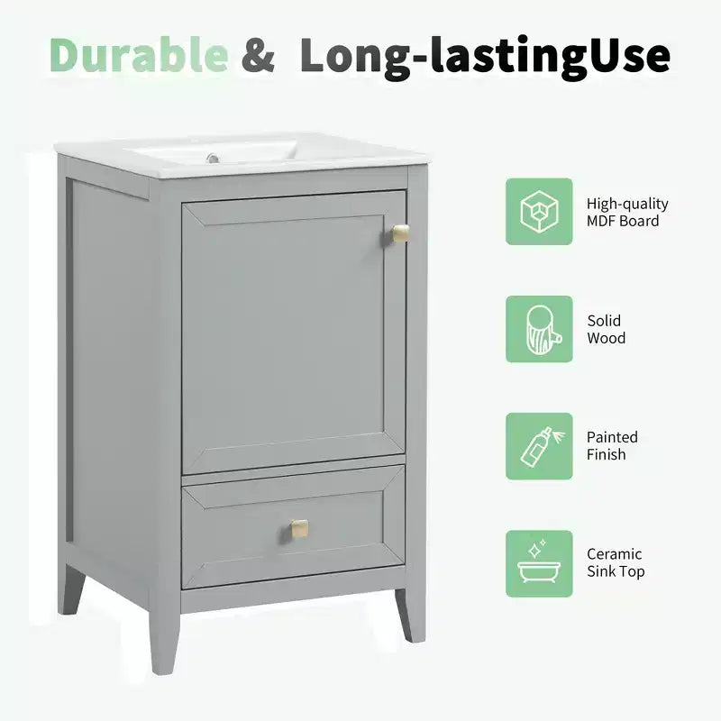 Petit meuble-lavabo avec lavabo Meuble de salle de bain