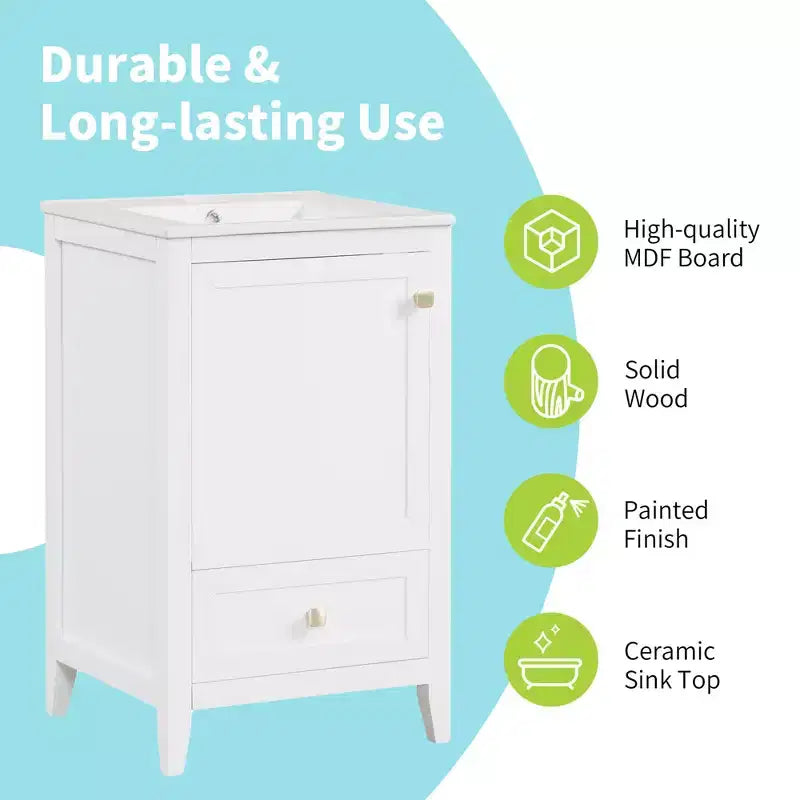 Petit meuble-lavabo avec lavabo Meuble de salle de bain