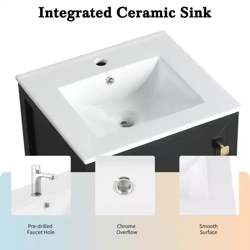 Petit meuble-lavabo avec lavabo Meuble de salle de bain