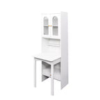 Meuble de bureau pliant convertible avec étagère et tiroir