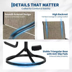 Chaises de salle à manger de patio pivotantes et basculantes haut de gamme, mobilier d'extérieur ergonomique