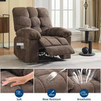 Fauteuil relaxant à bascule avec massage et chauffage télécommandé