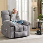 Fauteuil relaxant à bascule avec massage et chauffage télécommandé