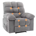 Fauteuil relaxant à bascule avec massage et chauffage télécommandé
