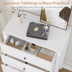 Commode à 5 tiroirs en bois pour chambre à coucher, style moderne et simple