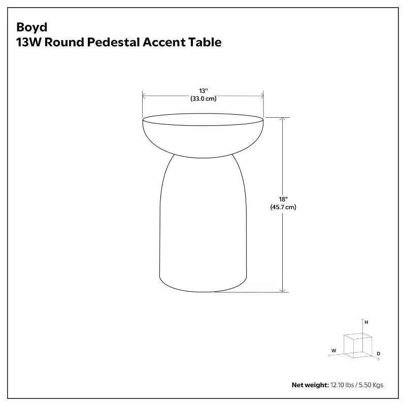 Table d'appoint contemporaine en manguier massif avec nervures