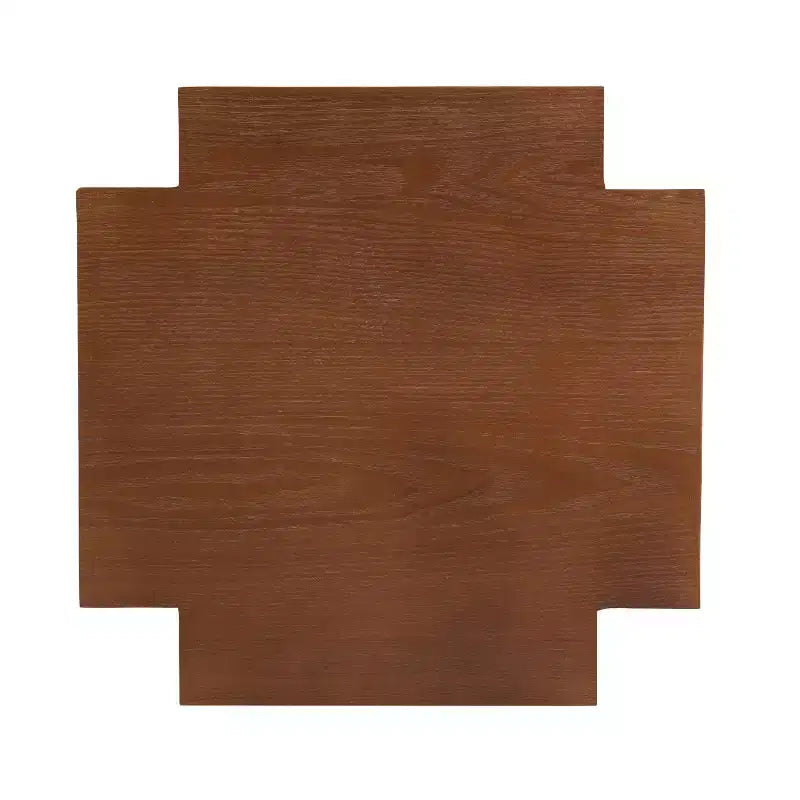 Table d'appoint moderne en bois avec design courbé