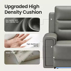 Fauteuil inclinable releveur avec appuie-tête et support lombaire, fauteuil électrique en cuir premium