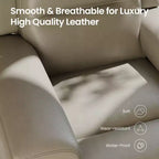 Fauteuil inclinable releveur avec appuie-tête et support lombaire, fauteuil électrique en cuir premium