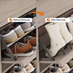 Meuble à Chaussures Étroit à 6 Tiroirs Basculants avec Étagères Réglables
