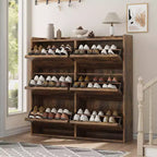 Acekool 6 Flip Drawer Narrow Shoe Cabinet with Adjustable Shelves for Entryway