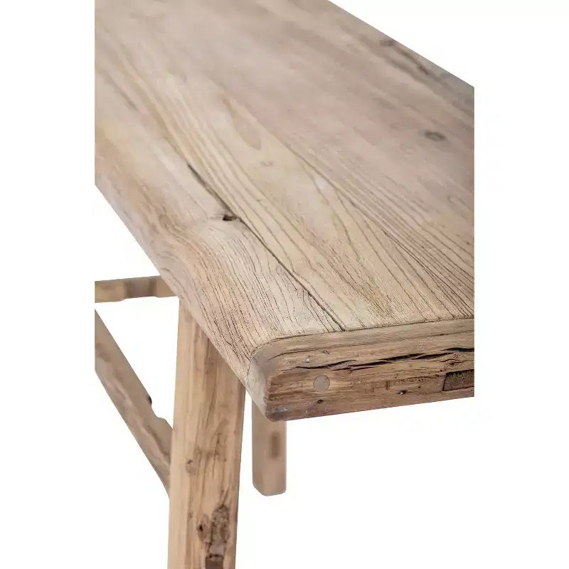 Console en bois d'orme naturel