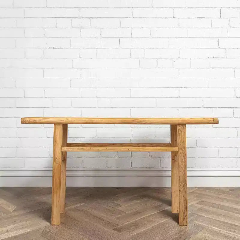 Console en bois d'orme naturel