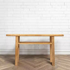 Console en bois d'orme naturel