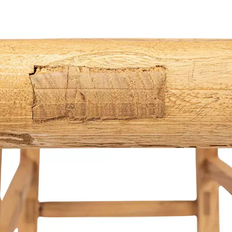 Console en bois d'orme naturel