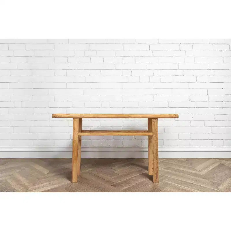 Console en bois d'orme naturel