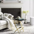 Table d'appoint or/noir