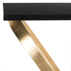 Table d'appoint or/noir
