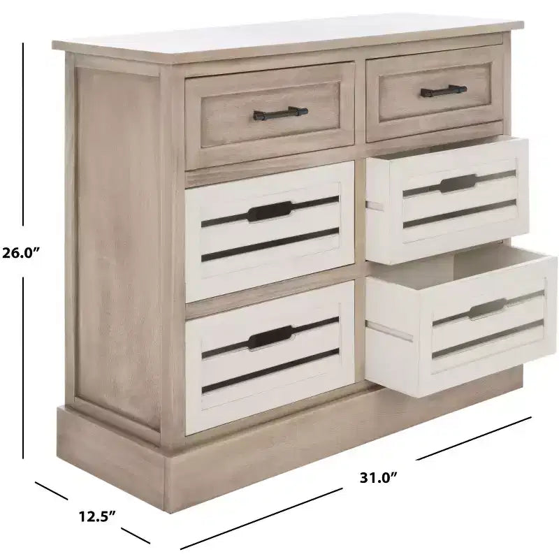 Meuble de rangement à 6 tiroirs