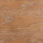 Commode 3 tiroirs Chêne rustique/Lin beige