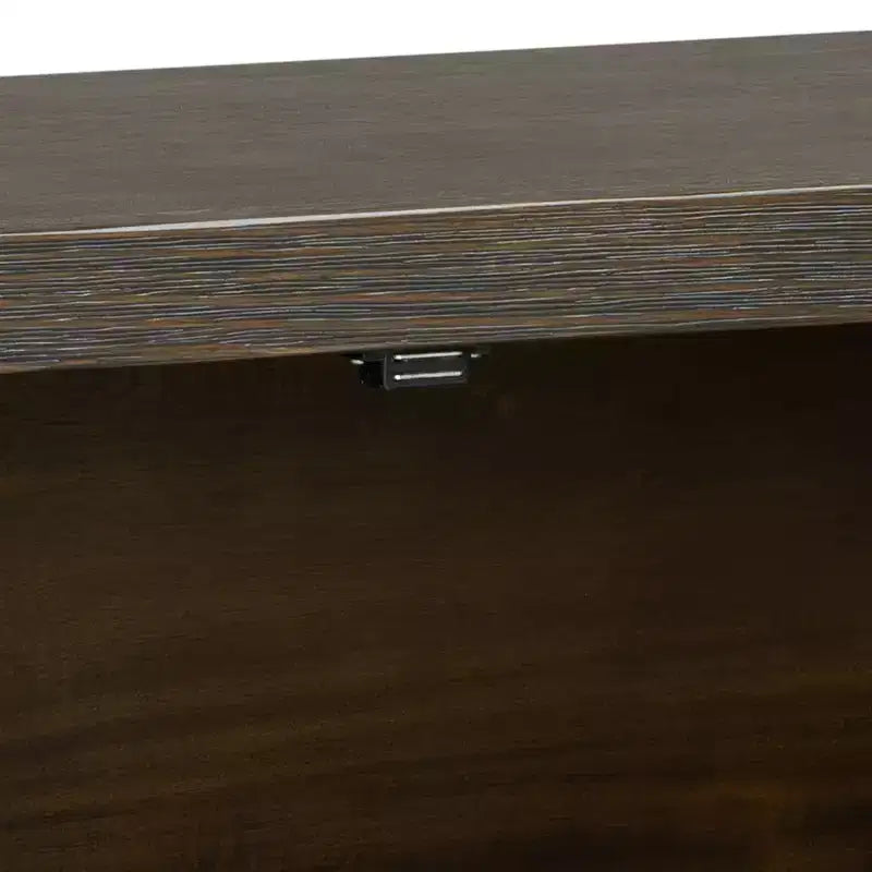 Bahut Rétro en Bois avec 2 Poignées Métalliques, Armoire de Rangement à 2 Portes