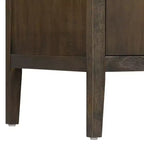 Bahut Rétro en Bois avec 2 Poignées Métalliques, Armoire de Rangement à 2 Portes