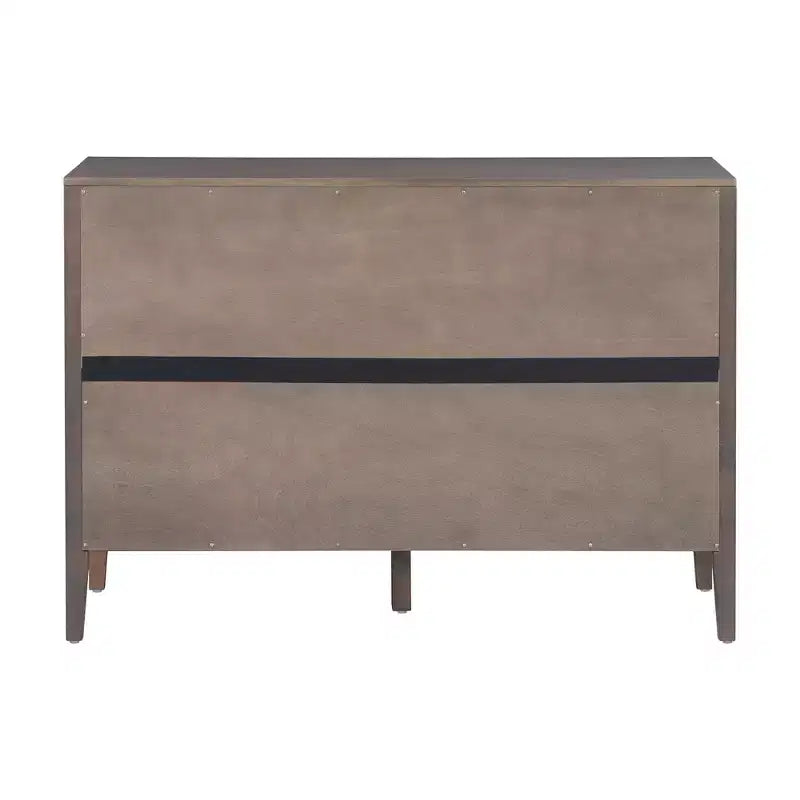 Bahut Rétro en Bois avec 2 Poignées Métalliques, Armoire de Rangement à 2 Portes