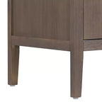 Bahut Rétro en Bois avec 2 Poignées Métalliques, Armoire de Rangement à 2 Portes