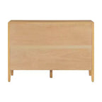 Bahut Rétro en Bois avec 2 Poignées Métalliques, Armoire de Rangement à 2 Portes