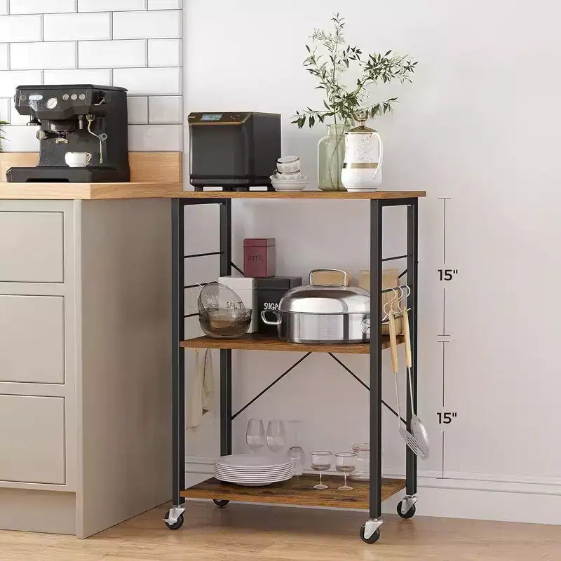 Étagère de cuisine à roulettes