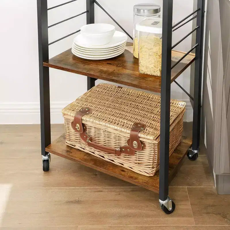 Étagère de cuisine à roulettes