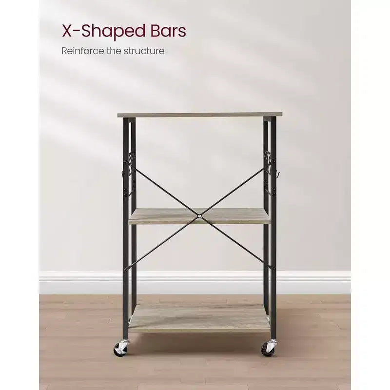Étagère de cuisine à roulettes