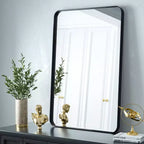 Miroir de salle de bain mural rectangulaire, pour vanité, vertical ou horizontal