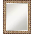 Amanti Art Florentine Gold Beveled Wood Framed Wall Mirror