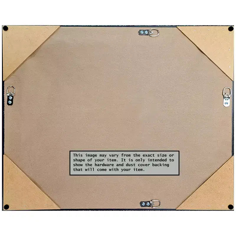 Miroir mural encadré en bois biseauté doré