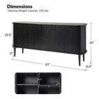 Buffet moderne avec étagère réglable
